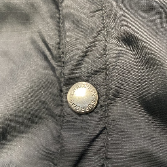SUPREME X CHAMPION Men’s Black Parka Size Medium - Picture 5 of 8